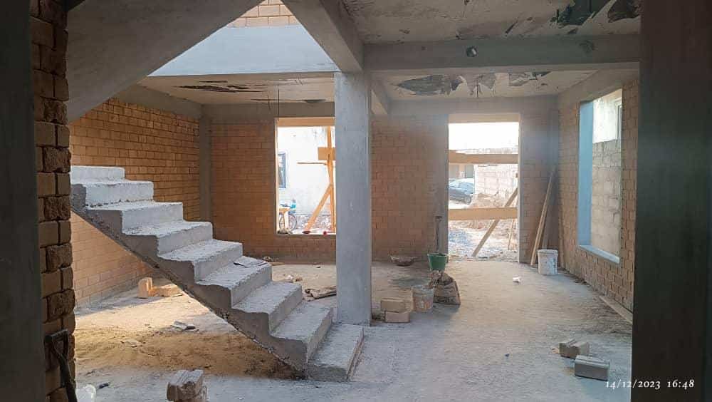 interlocking brick house in ghana interior