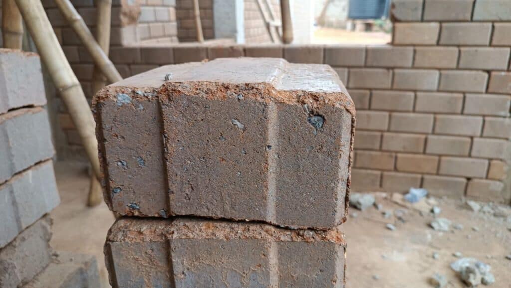 interlocking bricks in ghana front