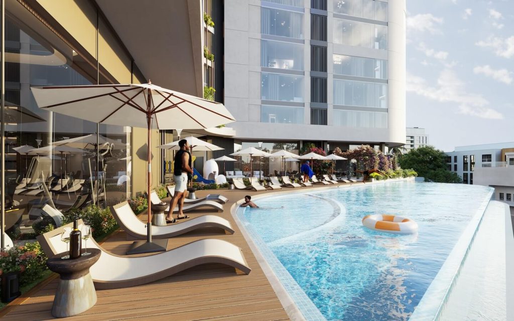 studio apartment in airport residential