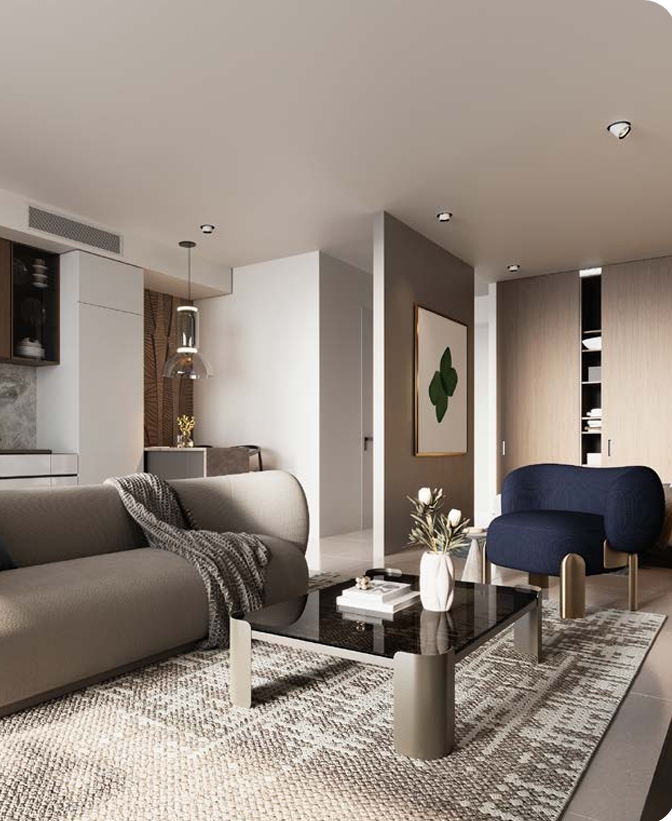 studio apartment in airport residential