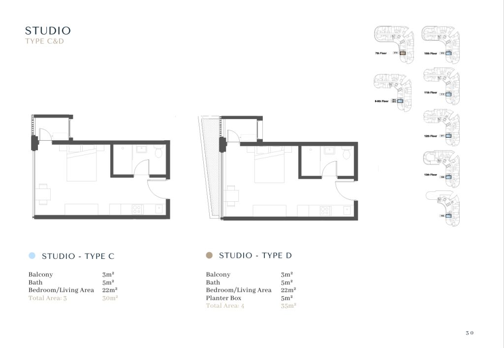 studio apartment in airport residential